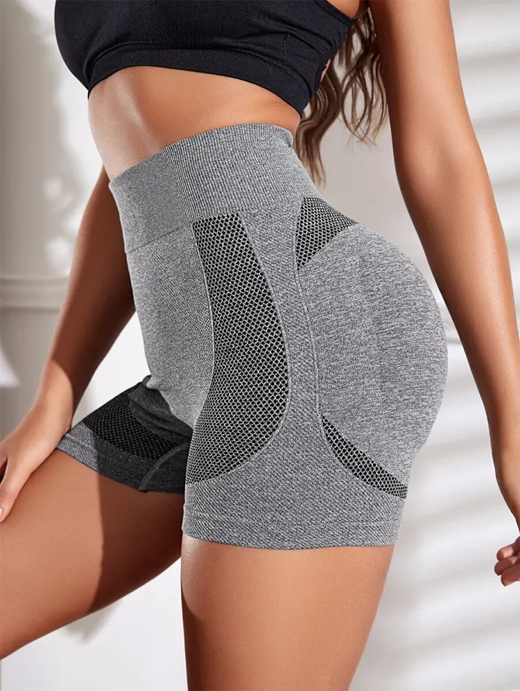Naadloze mesh perzik heup leggings hebben de liefde gewonnen van steeds meer vrouwen